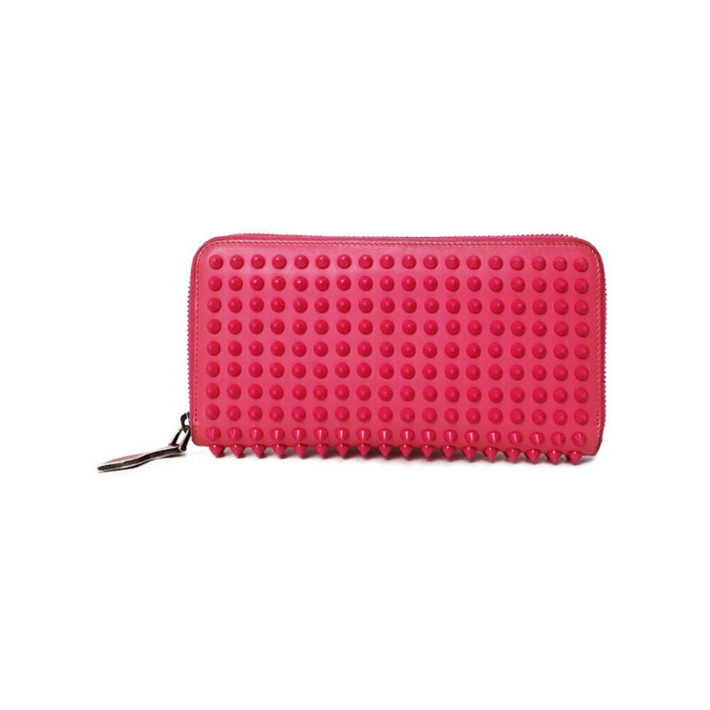 Christian Louboutin Panettone Studded Zip Around Long Wallet